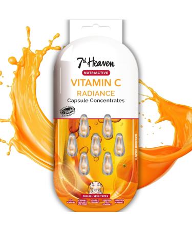7th Heaven Vitamin C Capsule Concentrates (7 Day Supply). Daily Glow Cream. Brightening Vitamin C Capsules for Face Care (all Skin Types). Vegan Vitamin C Serum for Face - Genuine 7th Heaven Skin Care