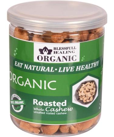 Blessfull Healing Organic Natural Vegan Unsalted Roasted Whole Cashew Nuts Crunchy Kaju 250 Gram - Buy Online on SooperMarket.com