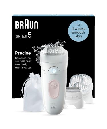 Brown Silk- pil 5 epilator women / hair remover for long-lasting hair removal trimmer attachment peeling. 5-060 white / flamingorosa new -060