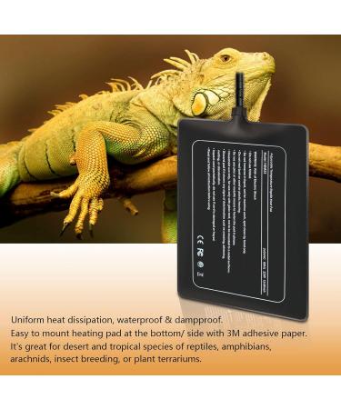 FIPASEN Reptile Heating Mat with Temperature Adjustment 8x12 Inch Terrarium Heat Mat for Tortoise/Snakes/Lizard/Gecko/Hermit Crab/Frog/Spider/Insect Breeding/Plant Box - Upgraded Reptile Heating Pad 8" X 12" with Adjust Knob - Buy Online on SooperMarket.com