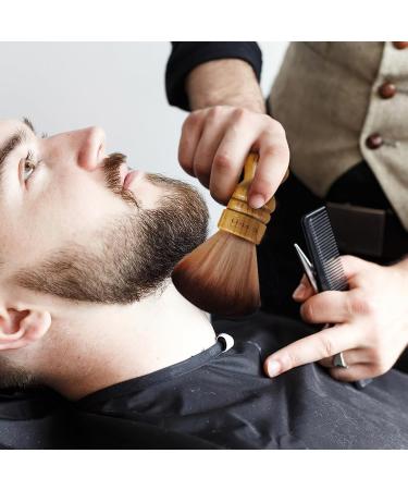 FOMIYES Barber Neck Duster Wooden Handle Hair Sweeping Brush Hair Cut Cleaning Brush Soft Nylon Hair Brush Professional Salon Supply Household Hairdressing Tool - Buy Online on SooperMarket.com