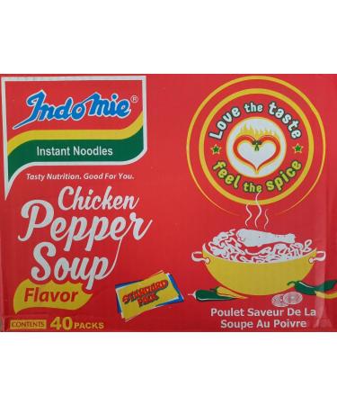 Blue Mountain Peak Indomie Instant Noodles Chicken Pepper Soup 100g Box of 40 - Product of Nigeria - Buy Online on SooperMarket.com
