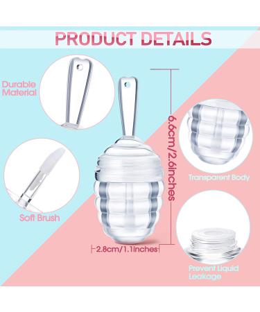 Honey Pot Shaped Lip Gloss Tube Set - 28 Pieces, Refillable Lip Balm Containers for DIY Cosmetics - Clear, Ideal for Women and Girls - Buy Online on SooperMarket.com