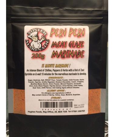 MISTER MARINADE Meat Glaze BBQ Rub Marinade 200g All Flavours (Piri Piri)