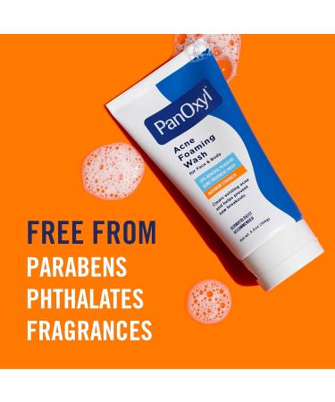 PanOxyl Acne Foaming Wash 10% Benzoyl Peroxide | Maximum Strength Treatment - 5.5 oz - Buy Online on SooperMarket.com