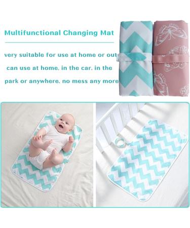 Portable Baby Changing Mat - Waterproof Foldable Travel Urinal Pad - 60x35cm - Blue - Buy Online on SooperMarket.com
