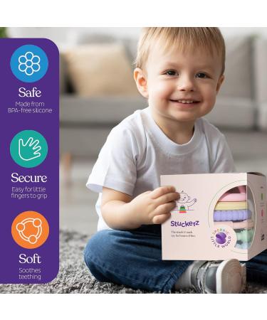 Silicone Stacking Toy for Teething | Fun & Interactive Developmental Toy (Pastel 1) - Buy Online on SooperMarket.com