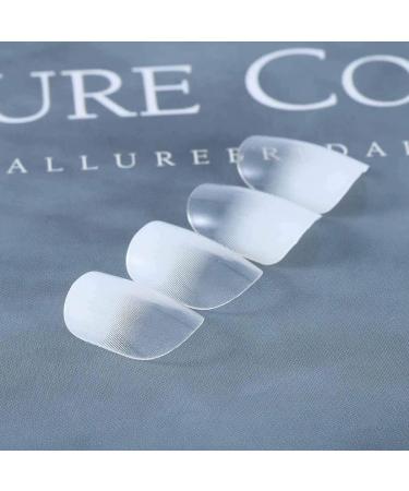 Brishow Coffin False Nails - White Short Gradient Acrylic Press on Nails for Women - 24pcs - Buy Online on SooperMarket.com