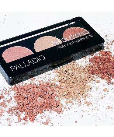 Palladio I'm Glowing Illuminating Highlighting Palette - High Pigmented Shimmery Bronzer Powder Set - Buy Online on SooperMarket.com