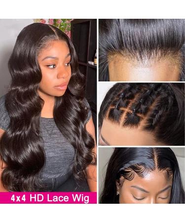 26 HD Brazilian Virgin Human Hair Body Wave Lace Front Wig 180% Density for Black Women - Buy Online on SooperMarket.com