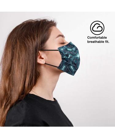 NU R Paisley Disposable Face Mask with Filter Layer - 10 Pack | Elastic Earloop | Retail Sealed Bags - PAISLEY-011 - Buy Online on SooperMarket.com