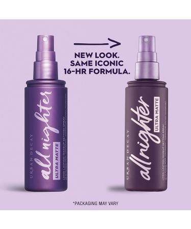 Urban Decay All Nighter Ultra Matte Setting Spray - 16-Hour Makeup Finishing Mist for Oily Skin - Oil & Shine Control - 4 Fl Oz - Buy Online on SooperMarket.com