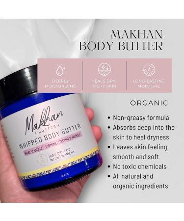 Buy Makhan Organic Whipped Body Butter - Honeysuckle Neroli Orchid & Jasmine Scented - All Natural No Preservatives Reiki Infused - International Shipping Available - Buy Online on SooperMarket.com