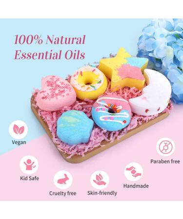 MAQUITA 6Pcs Handmade Shower Bath Bombs - Luxury Spa Kit for Girls, Beauty Gift Set for Christmas, Valentine's, Birthday, Mother's Day & Anniversary - Buy Online on SooperMarket.com