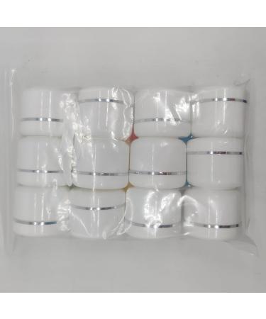 Zasiene Travel Cream Jar 12 Pieces 50 ml Travel Cream Jar Container 50 ml Container for Cream Empty Cream to Fill with Spatula and Label - Buy Online on SooperMarket.com