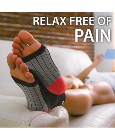 Rymora Plantar Fasciitis Support Socks - Small Arch Compression Socks - Men and Women - Black (One Pair) - Buy Online on SooperMarket.com