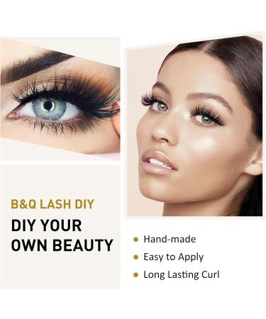 D-14mm B09 Cluster Lashes - 72 Clusters DIY Individual D Curl Soft Fluffy Eyelash Extensions - Buy Online on SooperMarket.com