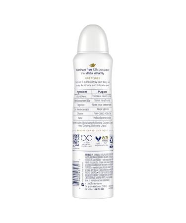 Dove 0% Aluminum Deodorant Spray Coconut & Pink Jasmine For 48 Hour Protection Aluminum Free Deodorant 4 oz Jasmine 4 Fl Oz (Pack of 1) - Buy Online on SooperMarket.com