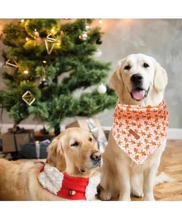 Buy Lionheart Glory Dog Haller - Washable Christmas Bib & Adjustable Kerchief for Small Dogs | Pink Gingerbread Man Design - Buy Online on SooperMarket.com