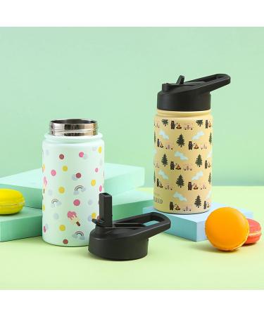 12oz Kids Stainless Steel Thermal Bottle with Straw Lid - Confetti Treats | Keeps Drinks Fresh for 12 Hours - Easy-to-Drink Design for Toddlers - Buy Online on SooperMarket.com