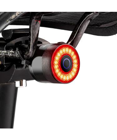 ROCKBROS Bike Tail Light, USB Rechargeable Bicycle Taillight, Auto On Off Sensor IPX6 Waterproof Bike Rear Lights for Night Riding and Bicycle Safety, 4 Light Modes Cycling Safety Light