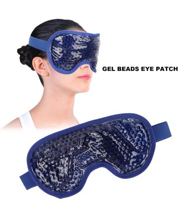 Skin-Friendly Cooling Gel Bead Eye Pack - Relieve Eye Fatigue - Dark Blue - Unisex - Buy Online on SooperMarket.com