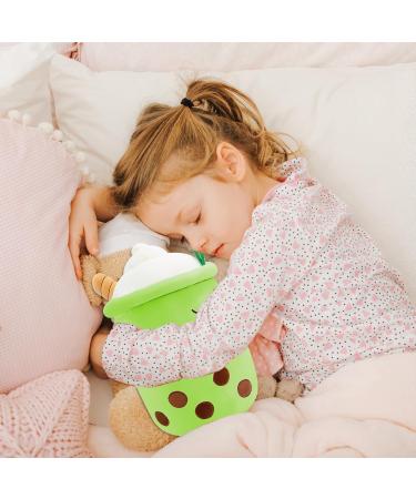 DAWRIS Bubble Tea Plush Pillow - Cute Bubble Milk Tea Cup Shaped Hugging Cushion Toy (Green) - Buy Online on SooperMarket.com