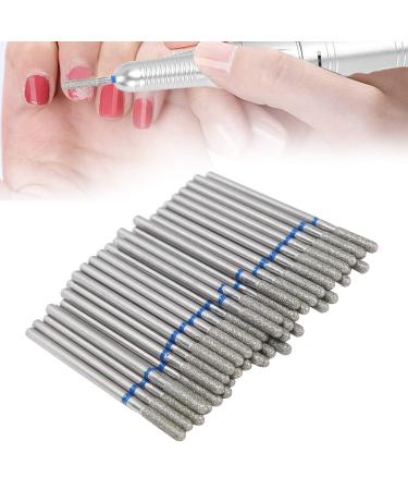 50PCs portable nail drill diamond nail drill removal of dead skin nail loops polishing head nail polier accessories for household nail art shop (M-41.25)