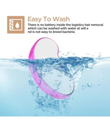 Utring Crystal Hair Eraser - Magic Hair Remover for Women and Men | Hair Removal Tool for Arms, Legs, Back | Fast, Reusable, Washable, Portable Epilator (Red) - Buy Online on SooperMarket.com