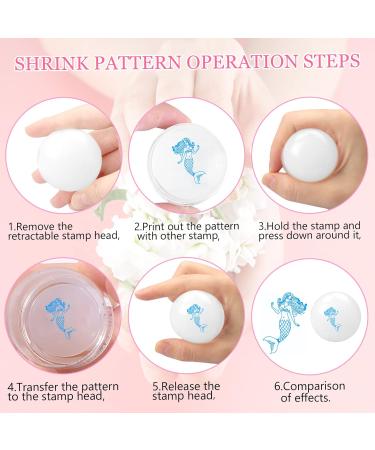 2 Nail Stamp Kit - Silicone French Nails & Clear Jelly Nail Art Stamper | DIY Creative Nail Tools for Perfect Manicure - Buy Online on SooperMarket.com