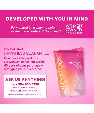 Pink Stork Pregnancy Flakes Bath Salts with Pure Magnesium - 2 lbs - Alleviates Pregnancy Aches & Pains, Morning Sickness Relief - Unscented, Women-Owned - Buy Online on SooperMarket.com