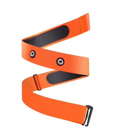 ONLYESH BRISDGURT adjustable elastic replacement belt with heart rate meter pulse knife for polar garmin wahoo sports running orange