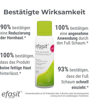 Efasit Foot Foam Cream - 125ml Moisturizing Care with Urea & Almond Oil for Diabetics - Eco-Friendly No Microplastics or Dyes - Buy Online on SooperMarket.com