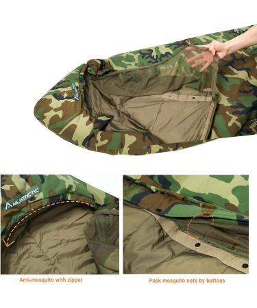 MT Military Army Force 4 & Tropen Patrol Mummy Sleeping Bags - Cold Weather Modular System with Bivy Cover  Compression Sack - Multicam/UCP/Woodland Camo - Buy Online on SooperMarket.com