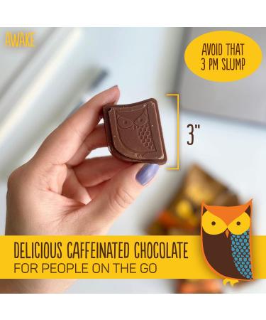 AWAKE Caffeinated Chocolate - Dark Chocolate - Pack of 50 - 0.48 Oz. - Buy Online on SooperMarket.com