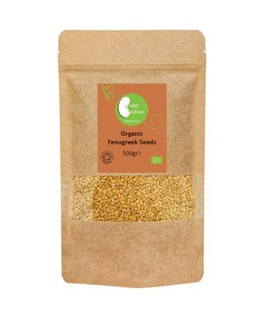 Organic Fenugreek Seeds- Certified Organic- by Busy Beans Organic (500g)
