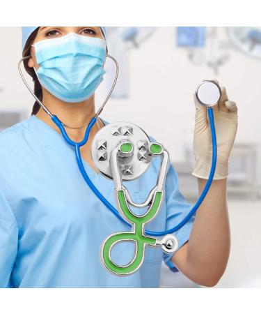 Buy Nurse Stethoscope Enamel Pin | Medical Brooch Gift for Doctors & Nurses - Green-S - Buy Online on SooperMarket.com