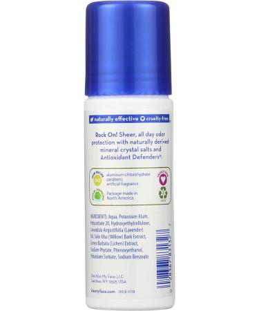 Kiss My Face Liquid Rock Deodorant Roll-On - Lavender 3 Fl Oz | Natural, Long-Lasting Protection - Buy Online on SooperMarket.com