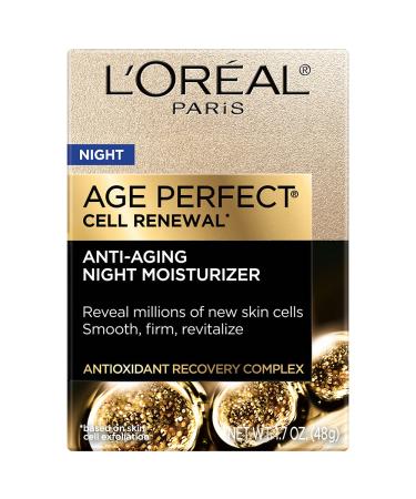 L'Oreal Paris Age Perfect Cell Renewal Day Moisturizer SPF 25 - Anti-Aging Antioxidant Complex | Smooths Wrinkles, Firms & Creates Radiant, Youthful Skin | Dermatologist Tested | 1.7 oz - Buy Online on SooperMarket.com