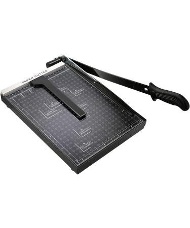 Paper Trimmer  A4 Paper Cutter Guillotine with Heavy Duty Gridded Base Cut Length 12 Sheets Capacity  Cutting Paper Machine for Home Office (Black) - Buy Online on SooperMarket.com