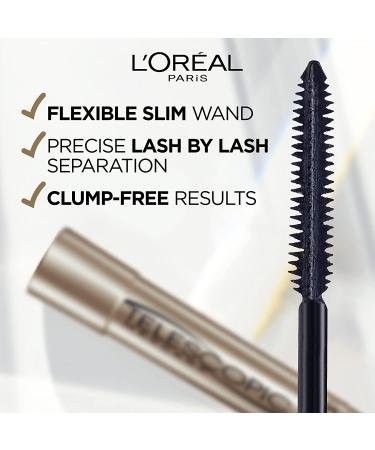 L'Oreal Paris Telescopic Original Lengthening Mascara - Black 0.27 Fl Oz - Buy Online on SooperMarket.com