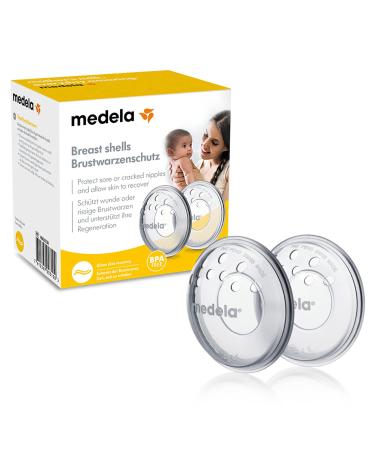 Medela nipple protectors BPA-free made of soft silicone With breathable vents Set of 2