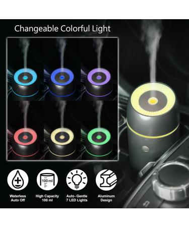 Earnest Live Essential Oil Diffuser - Car Air Freshener with Timer Night Light USB Portable 100ml Aromatherapy Gift - Buy Online on SooperMarket.com