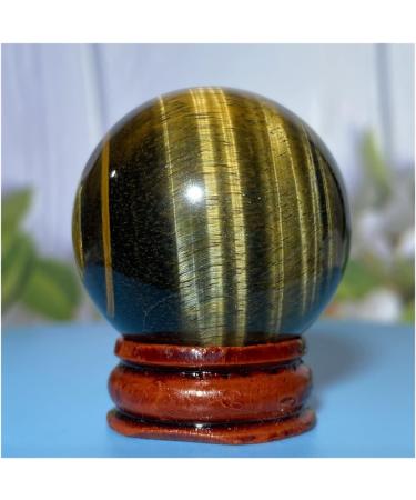 Natural Sphere Tiger Eye Stone Ball Quartz Crystal Natural Ore Gemstone Home Decoration Gift 1pc (Color : 100-110g) - Buy Online on SooperMarket.com