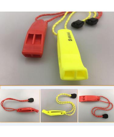 Emergency Whistle Pack of 4 with Lanyard | Ideal for Outdoor Activities Kayaking & Boating - Buy Online on SooperMarket.com