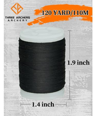 THREE ARCHERS Bowstring Serving Thread Jig - 120 yard/110m - Black - Buy Online on SooperMarket.com