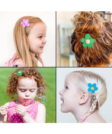 Bmobuo 12Pcs Colorful Daisy Flower Hair Clips for Girls & Women - Cute Small Hair Accessories - Buy Online on SooperMarket.com