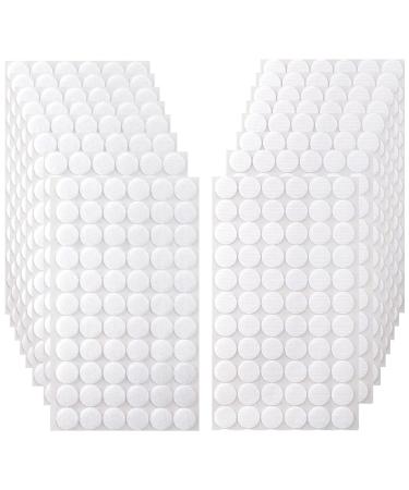 Self Adhesive Dots  1056pcs(528 Pairs) 0.59  Diameter White Sticky dots  Hook & Loop dots with Strong Adhesive  Sticky Back Coins Tapes 15mm for Classroom  Office  Home 0.59 -1056Pcs