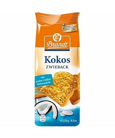 Buy Brandt Genuss Zwieback Coconut 6-Pack (6x225g) - Premium German Biscuit Snack for International Shipping - Buy Online on SooperMarket.com