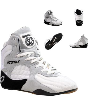OTOMIX STINGRAY ESCAPE-bodybuilding shoes weightlifting shoes for men and women maximum traction durable and light comfortable fitness boots for MMA wrestling boxing 43 EU white